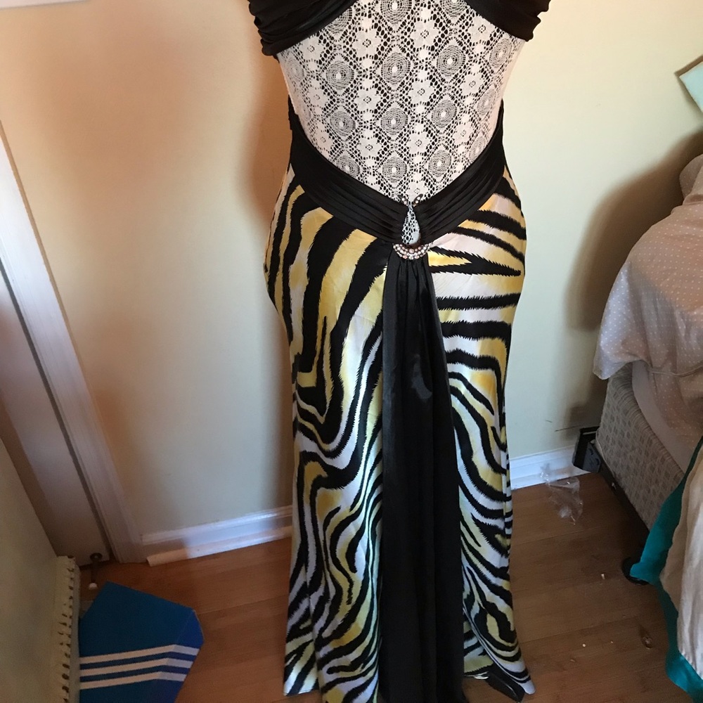 Zebra Pattern Gown - image 5